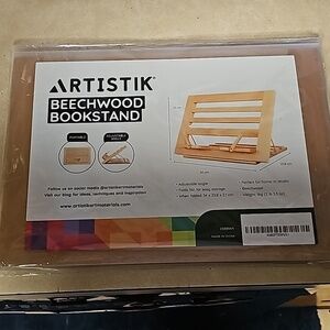 Beechwood bookstand portable